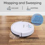SereneLife Pure Vacuum Cleaner-Upgraded Lithium Battery 90 Min Run Time-Automatic Bot Self Detects Stairs Pet Hair Allergies Friendly Robotic Home Cleaning for Carpet Hardwood Floor, White